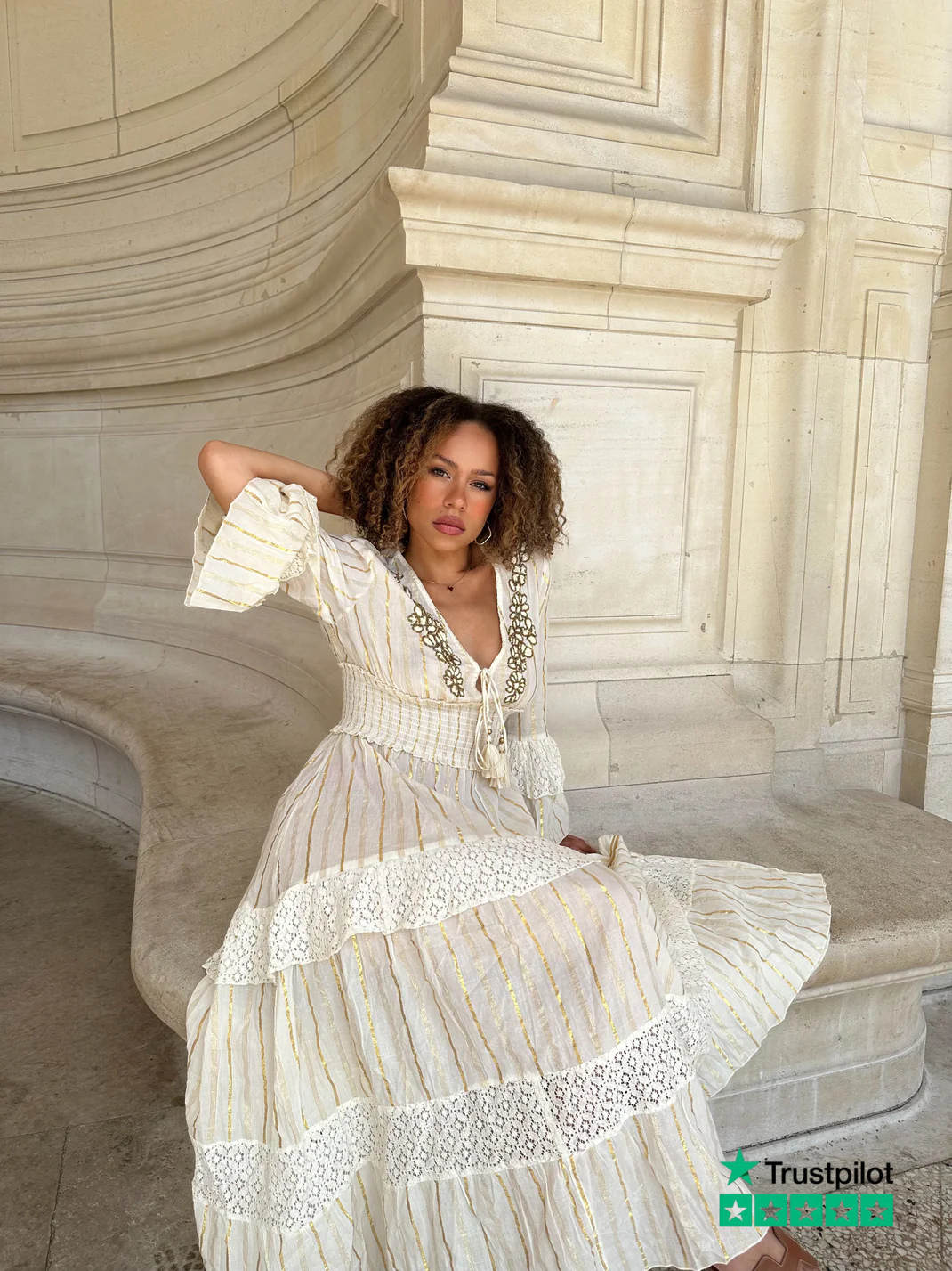 Robe Esmeralda Beige