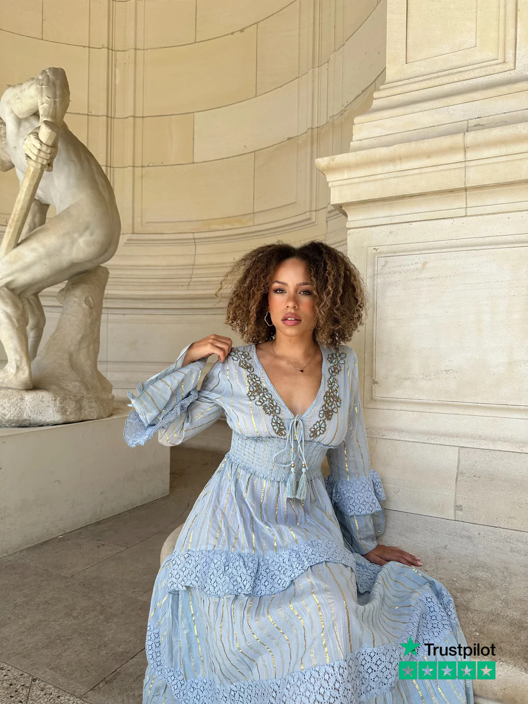 Robe Esmeralda Bleue